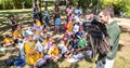 Youth Group Learning About Vultures