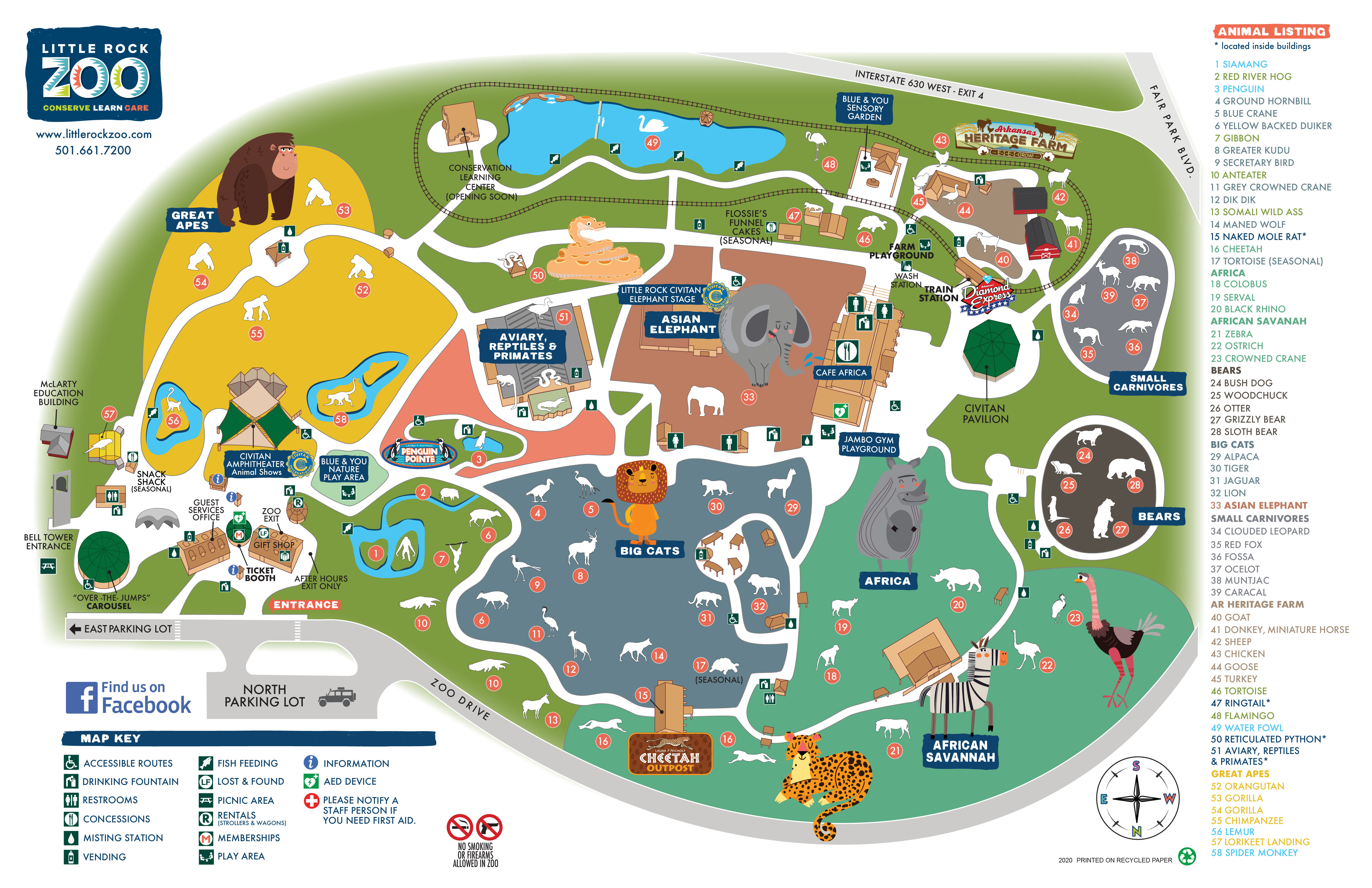 Zoo Map Layout